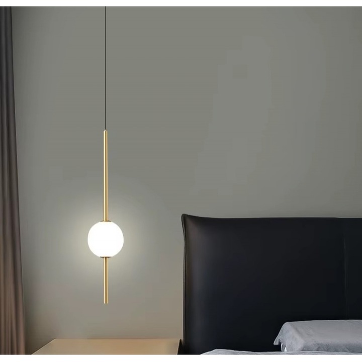 Lustra Amalfii, LED, 7W, auriu, 12x100cm