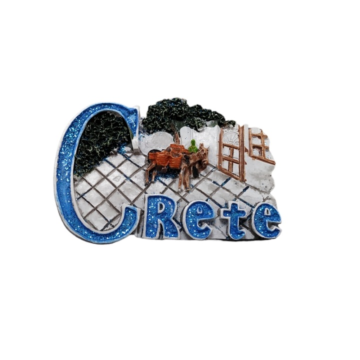 Set 12 magneti decorativi din rasina Tradesor, suvenir turistic Creta