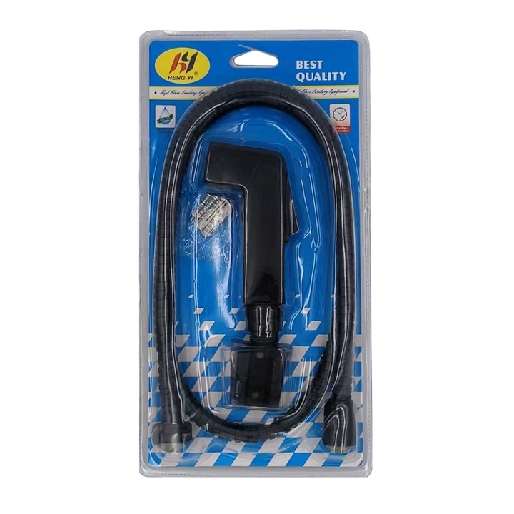 Coloana de dus Tradesor, pistoli ntouzieras cu diakopte si spiral, 1.2m, negru