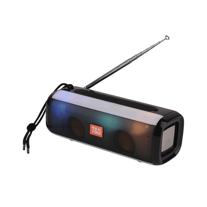 Boxa portabila, Tradesor, TG144, Bluetooth, neagra