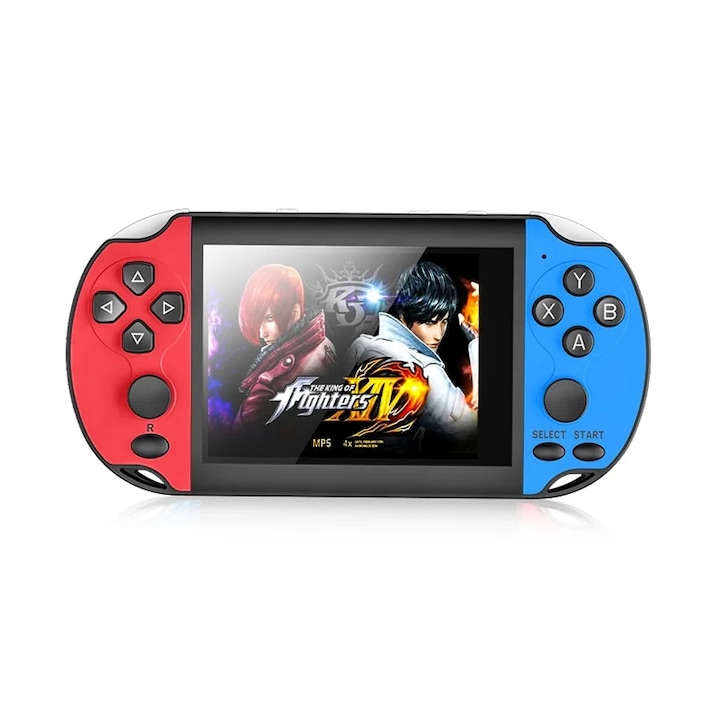 Consola portabila de jocuri Tradesor X7S 3.5'' albastru/rosu