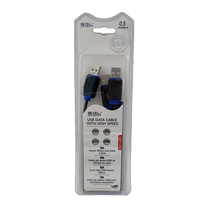 Cablu de date SGL USB A tata/2 x USB A tata, 50cm