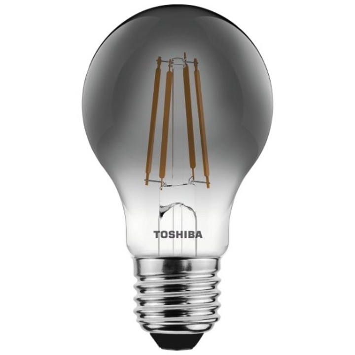 Bec LED Filament TOSHIBA A60 E27 4.5W 1800K Dimmabil, Smoky