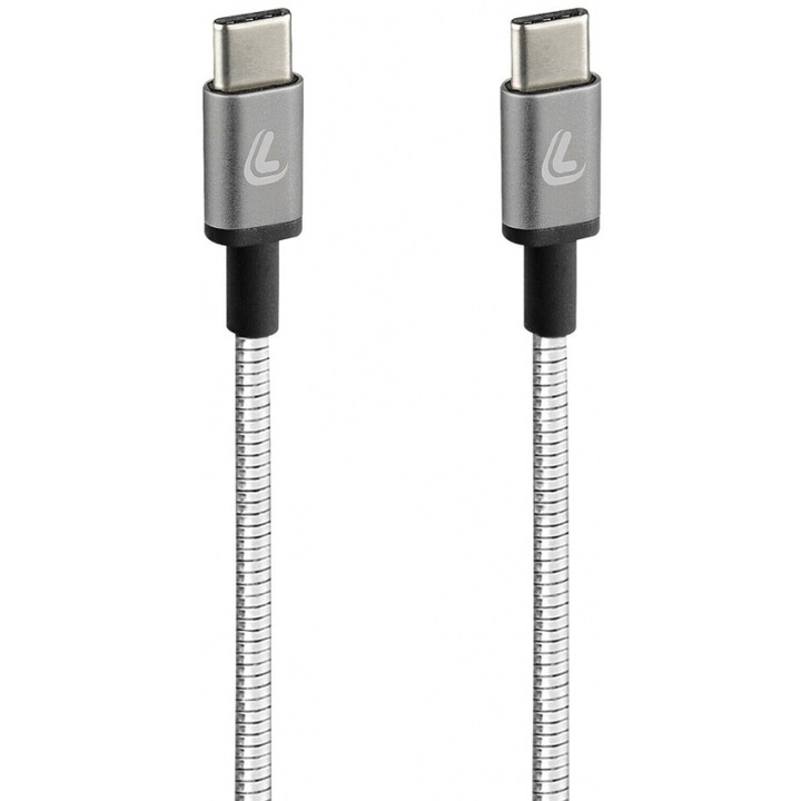 Cablu de date, Lampa, USB Type C, 3000mA/60W, 100 cm