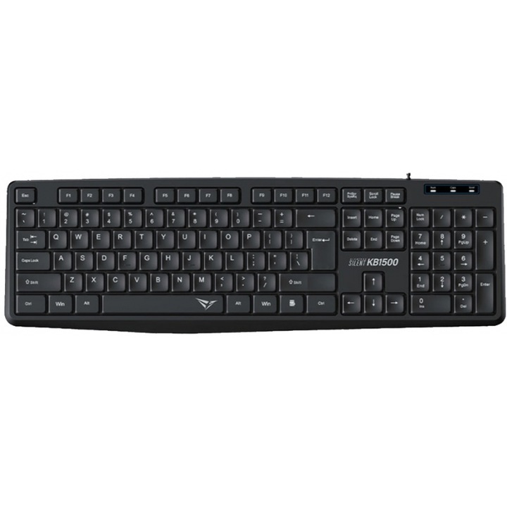 Tastatura ALCATROZ KB1500, USB, neagra, cablata
