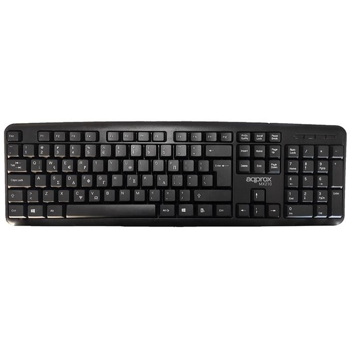 Tastatura numerica cu fir, Interlook, 435x180x25 mm, Negru