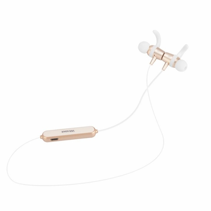 Căști On-Ear NEDIS cu urechi detașabile, culoare gri, design ușor, cablu audio detașabil