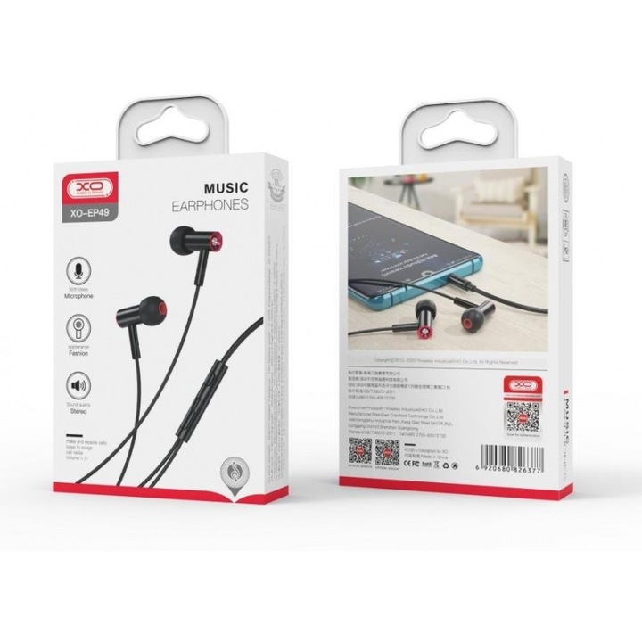 Casti cu fir Hoco M115 Sagacious Hi-Fi Stereo cu microfon, USB-C, 1.2m