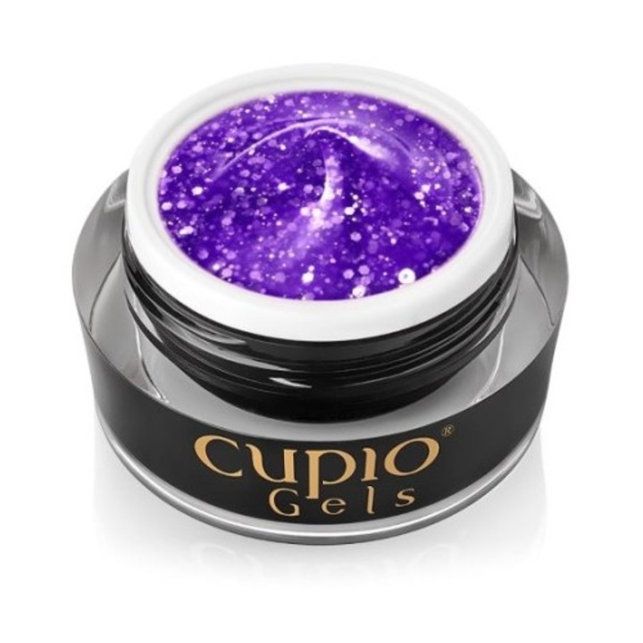 Glitter Neon Builder Gel - Cupio Purple Madness 15ml