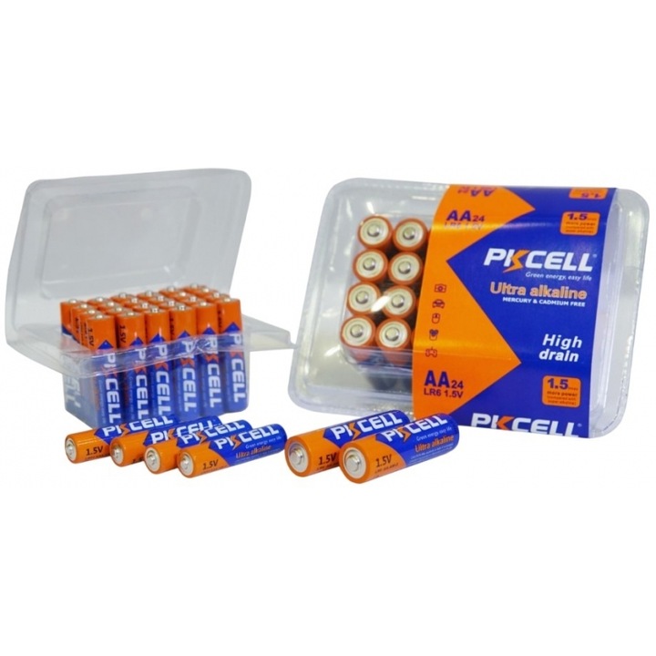 Baterii AAA Pkcell Ultra Alkaline set 24 buc