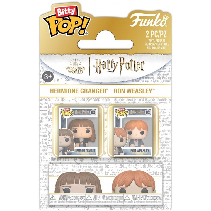 Figurine set Funko Bitty Pop! Harry Potter - Ron & Hermione