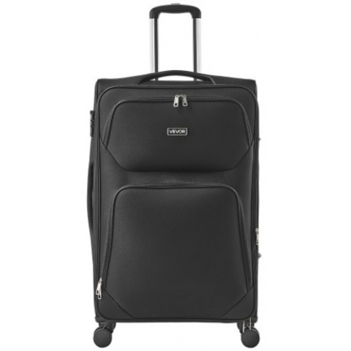 Troler VEVOR 71cm, softside, cu roti, culoare maura