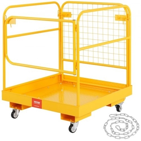 Platforma de lucru VEVOR 36x36 inch, capacitate 1200 lbs, cu roti si ...