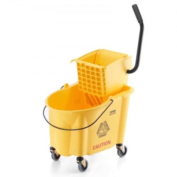 Mop profesional VEVOR, 35 Qt, cu roti, galben
