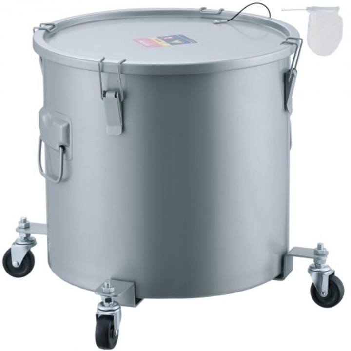Recipient de grasime pentru friteuza 16 Gal, VEVOR, Otel carbon, 60,57 L