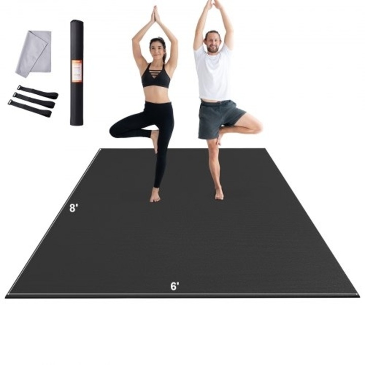 Saltea antrenament VEVOR, 8x6ft, 2,44x1,83 m, antiolistehtiko, pentru fitness Pilates