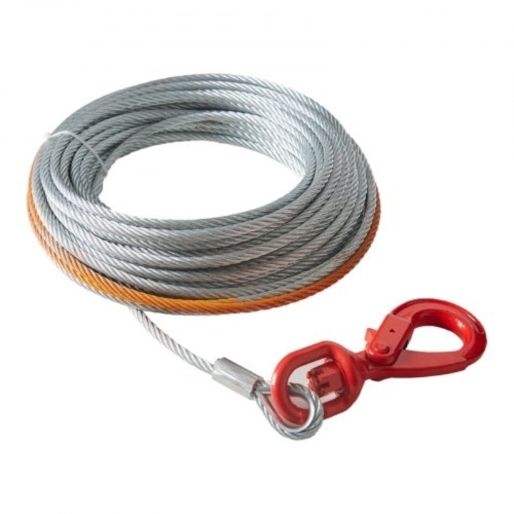 Sistem de tractare VEVOR, 3/8 Inch (0,95 cm) x 50 Feet (15,24 m), 15,200 lbs (6.895,57 kg), pentru SUV, utilizare externa