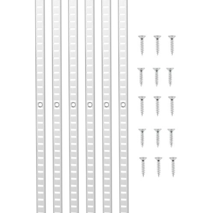 Set 20 sine perete pentru rafturi, VEVOR, 183.6cm, Ajustabil
