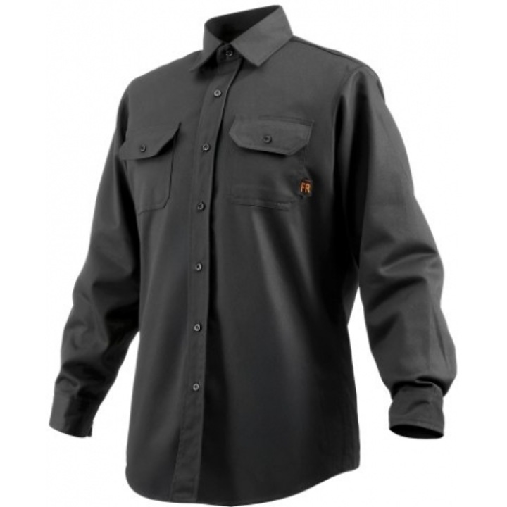 Jacheta de sudura, VEVOR, ignifuga, bumbac, negru, XL