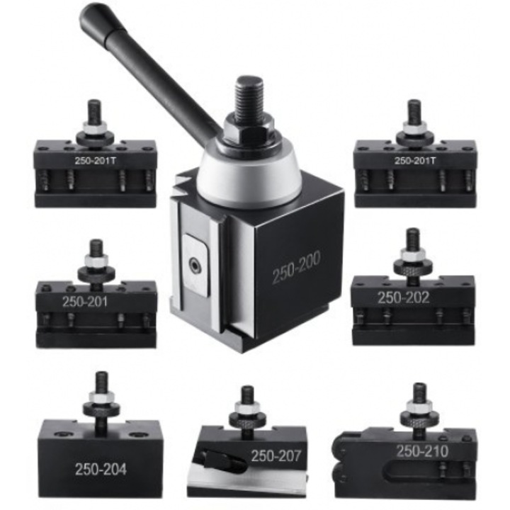 Set baze pentru mini torn, VEVOR, 8 teme, 10"-15" (25,4-38,1 cm)