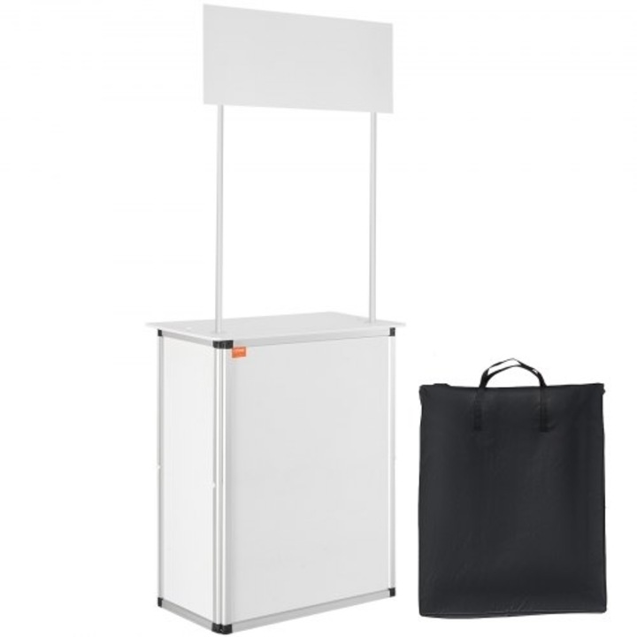 Маси за презентации VEVOR, 30,91"x14,96"x71,46", многоцветни, комплект със стелажи за съхранение