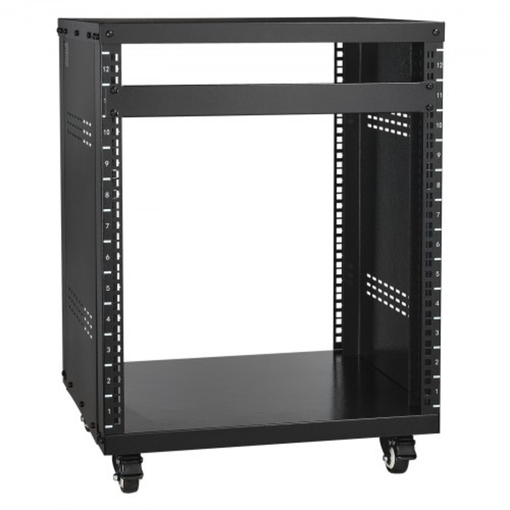 Suport rack AV, VEVOR, capacitate 500 lbs, pentru studio de inregistrare, 226,80 kg