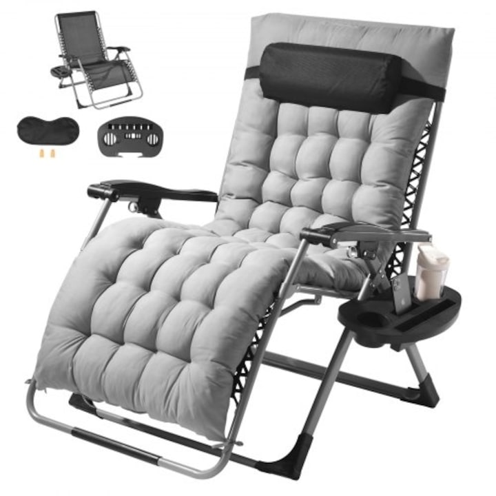 Fotoliu VEVOR Zero Gravity 33" (83,8 cm) cu recliner