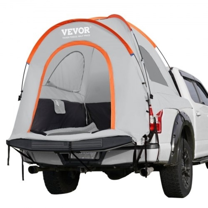 Cort camping VEVOR, 5,5'-6', 2-3 persoane, cu brose si geanta de transport, adiabroche PU2000mm
