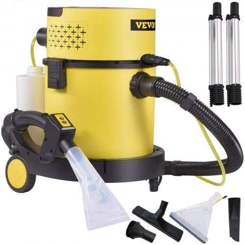 Aspirator umed/uscat VEVOR 4-in-1, 5,3 galoane (20,06 L), 2 CP, cu telecomandă și filtre HEPA