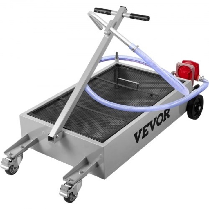Echipament pentru atelier, rezervor de scurgere ulei, VEVOR, 15 Gallon, 57L, cu Antlia, Rodes