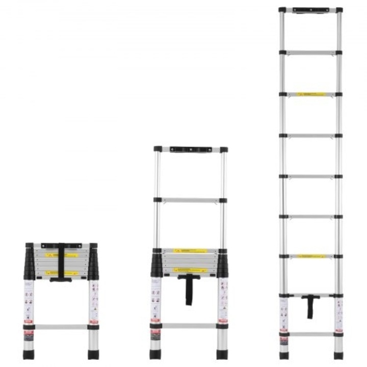 VEVOR 8.5FT (2,59 m) munkalétra, 375 LBS (170,10 kg) teherbírás, monokoumpi