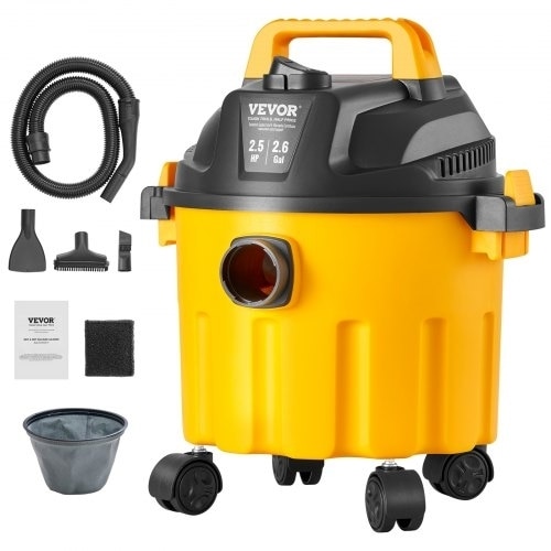Aspirator VEVOR Skoupa Ygron/Stereon 10L 2 Peak HP, culoare galben