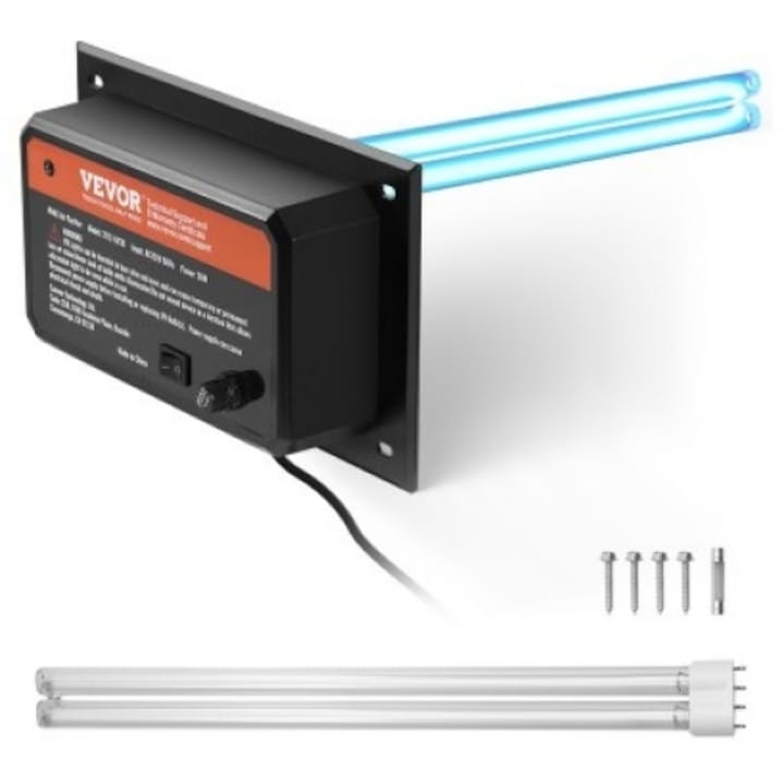 Purificator de aer, Ionizator, Baterie incorporata 10000mAh, Senzor calitate aer, Timer, Filtru HEPA, Alb