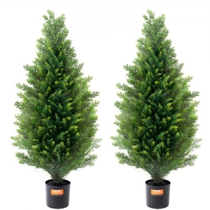 Set plante artificiale VEVOR 2 Paketo 3', UV, multicolor