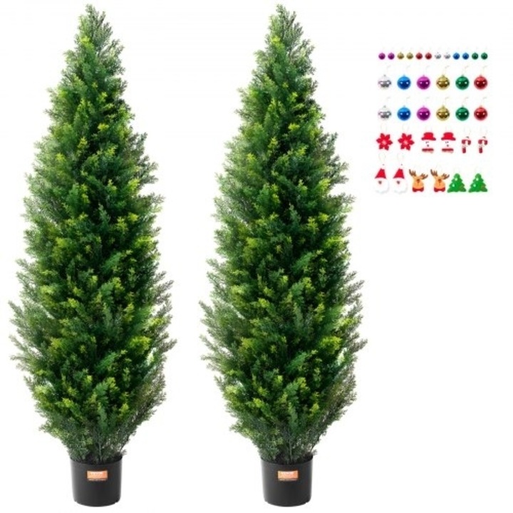 Set 2 Plante Artificiale VEVOR 5' (152,4 cm) Pseutiko Phyto UV