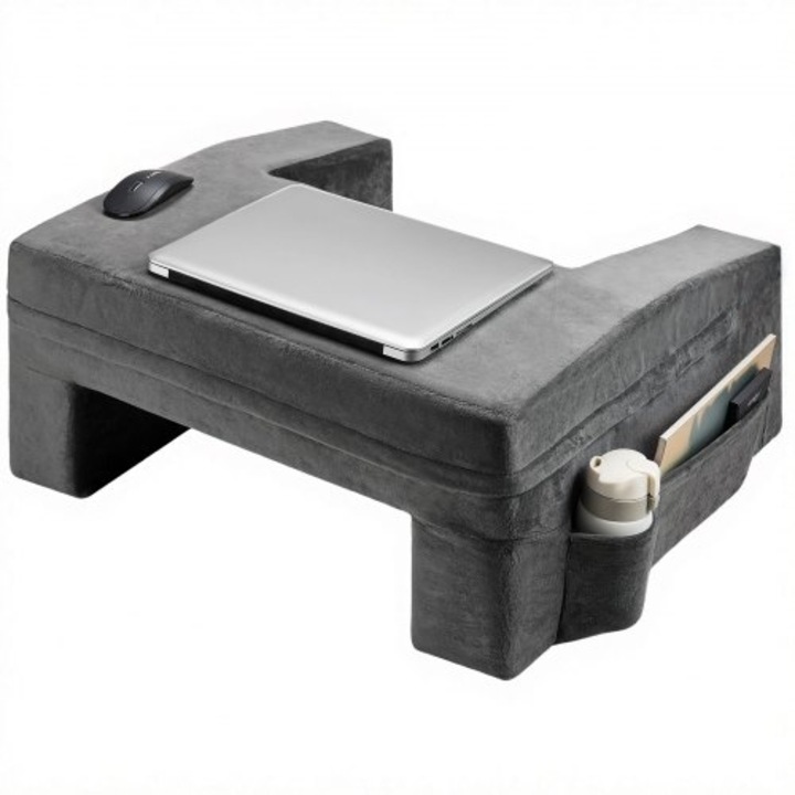 Perna de Citit VEVOR Lap Desk cu 2 Buzunare si Suport pentru Pahar