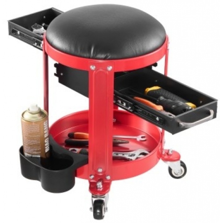 Scaun mecanic mobil VEVOR, capacitate 300 lbs, roti