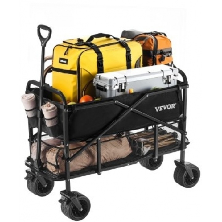 Carut dublu VEVOR 300L, 450 lbs, 204,12 kg, echipamente pentru transport si ridicat