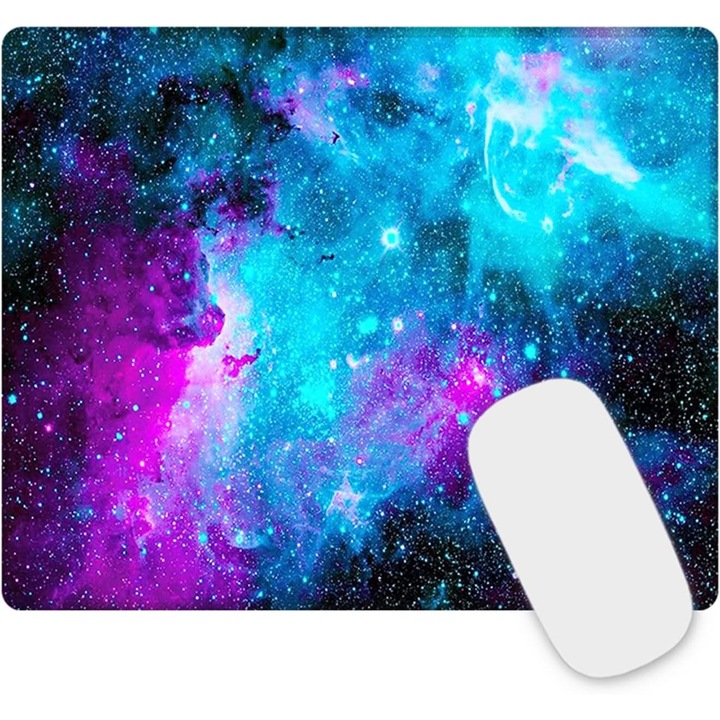 Mousepad Gaming cu Margini Cusute, 26x21x0.3 cm, Negro