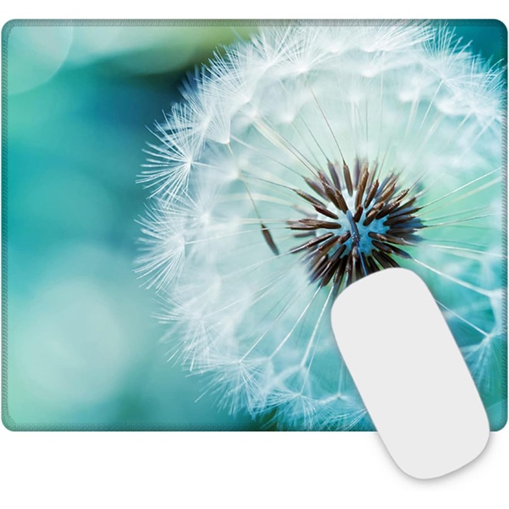 Mouse Pad Gaming cu Margini Cusute, 26x21x0.3 cm, Negru