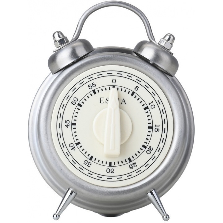 Ustensil de masurat bucatarie, Estia, cronometru analogic 60 minute, culoare alba