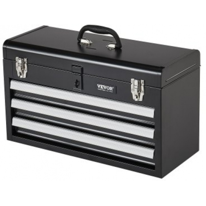 Organizator scule VEVOR, 20,5 inch (52,1 cm), metalic, cu 3 sertare
