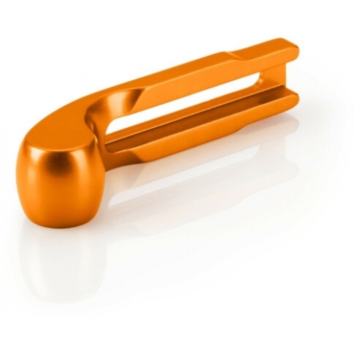 Maneta frana moto Paraxite, aluminiu, portocalie, set 1 tem.