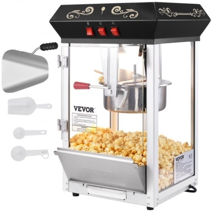 Aparat de preparat popcorn VEVOR, 850W, 8 Oz, countertop