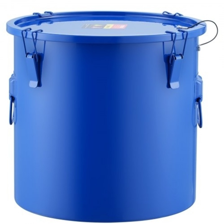 Recipient de grasime pentru tigaie, 10 gal, VEVOR, albastru