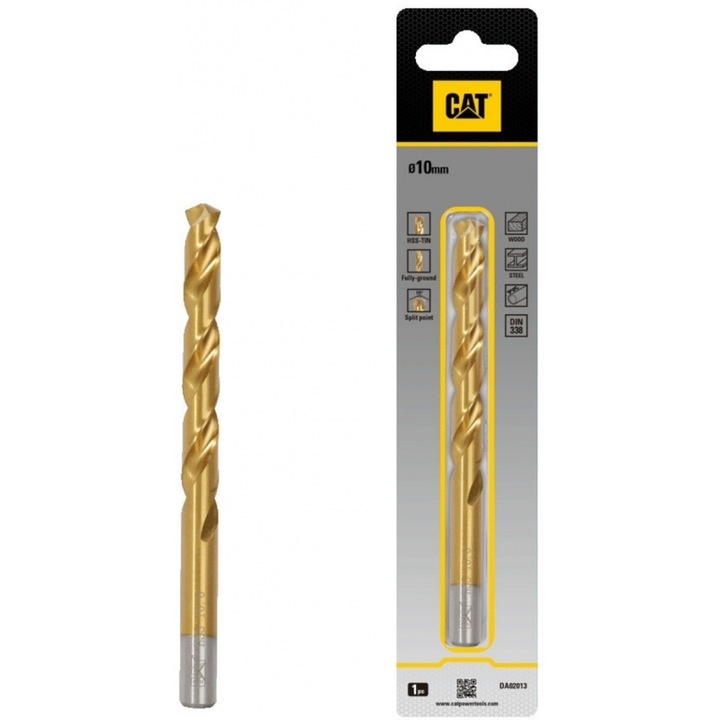 Set burghie titaniu HSS CAT 10x133mm