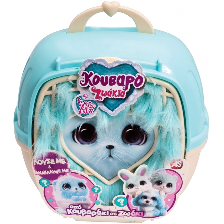 Animal de plus Loutrina se Balitsaki, Scruff - A - Luvs, textil pentru foc, albastru