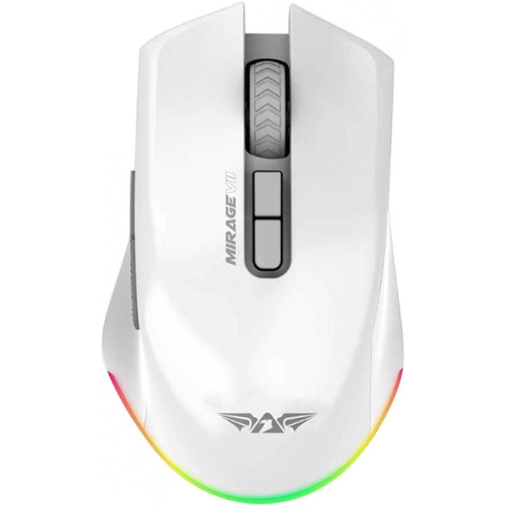 Mouse gaming ARMAGGEDDON TRI-MODE 10000CPI alb