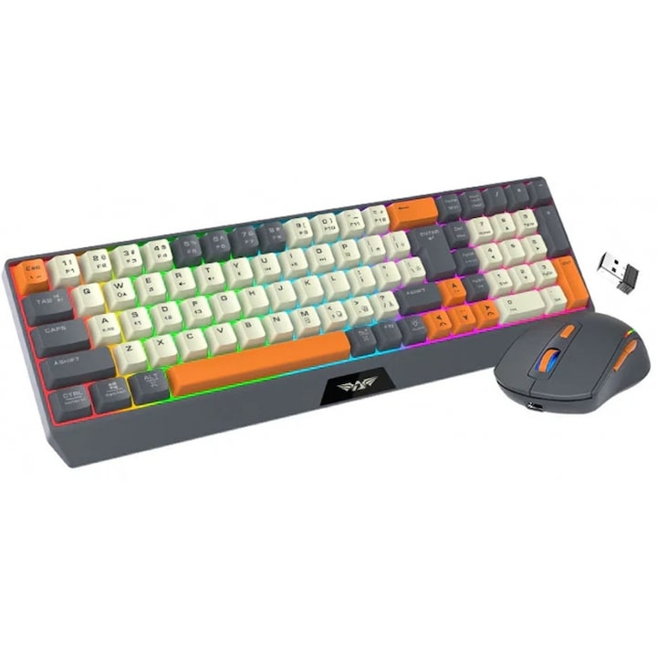 Tastatura Bluetooth pliabila cu touchpad, 64 taste, wireless, 140mAh
