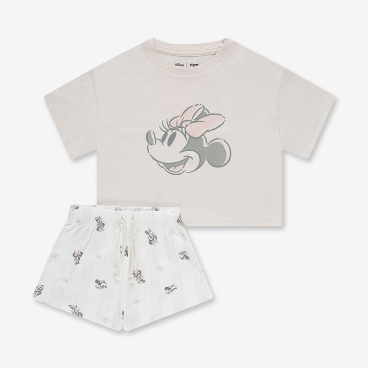 Compleu copii, Minene, Set Bluza & Sort, roz, pentru fete